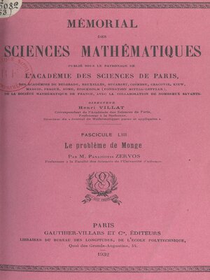 cover image of Le problème de Monge